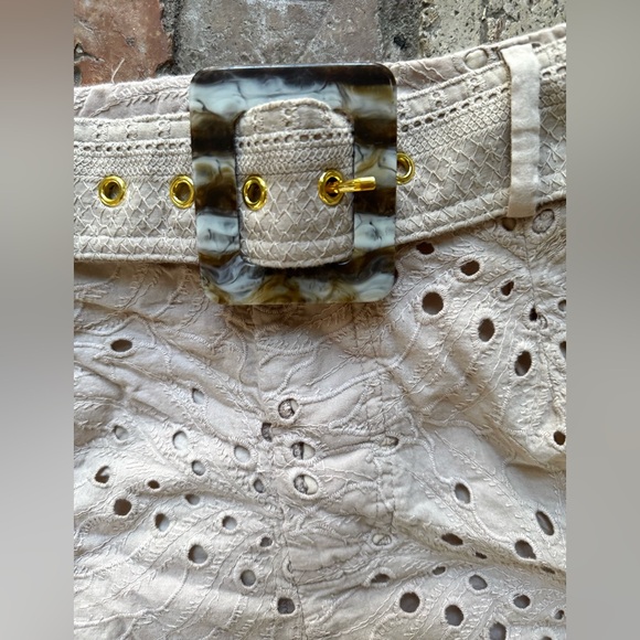 AQUABLU Carrington Eyelett Shorts High Waisted - Picture 4 of 8